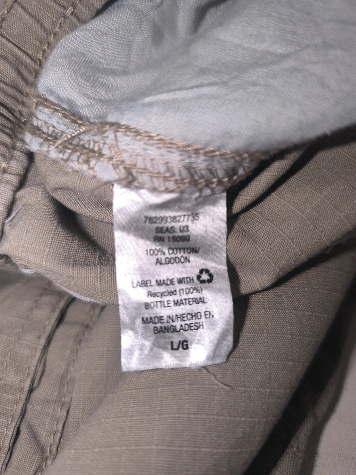 Short cargo hombre Outdoor Life beige L/G  environ taille FR 46 – photo 4